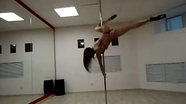 Leila is great at pole dancing and she has sexiest body known to men