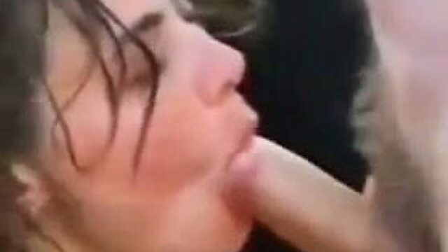 Horn-mad brunette chick gives dude a chance to enjoy awesome blowjob