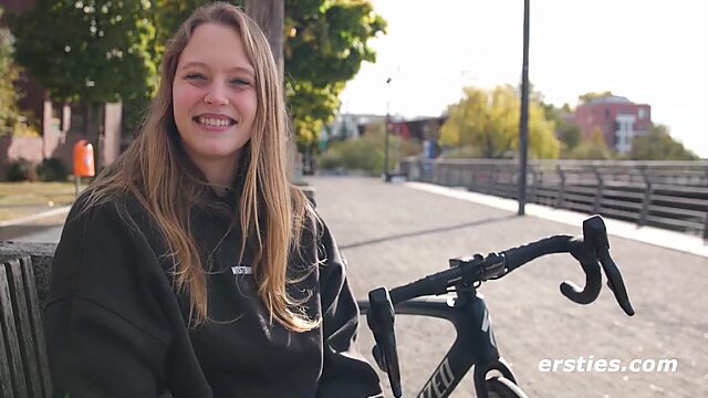 Blondie thick teen enjoys herself in bed alone