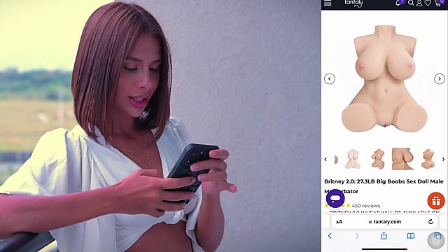 Dude fucks a sex toy and imagines that it's a real latina and cums inside