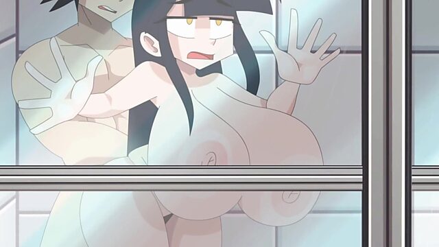 Curvy teen fucked in the shower - Porn Cartoon