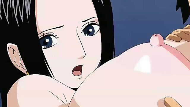 Boa Hancock finally gets her love Luffy fall for her voluptuous body